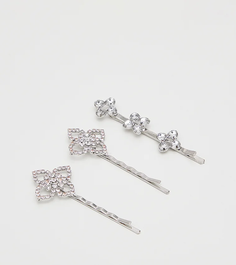 ALDO FOILLAN Stone Embellished Hair Clips